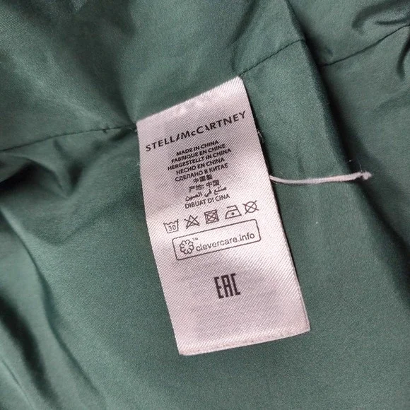 Stella McCartney Puffer Jacket Kids 12 Years Green Bomber Full Zip Winter Vegan - Picture 5 of 12